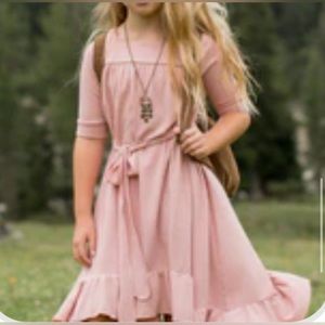 Mia Joy Penelope Dress 
Blush Pink 
Girls Size 8
Joyfolie
